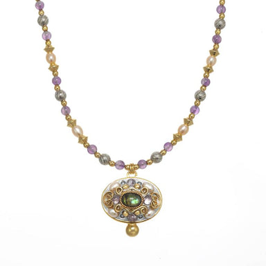 Michal Golan Jewelry Michal Golan Amethyst Oval Necklace