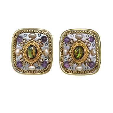 Michal Golan Jewelry Michal Golan Amethyst Square Earrings