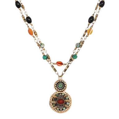 Michal Golan Jewelry Michal Golan Earth Double Round Necklace