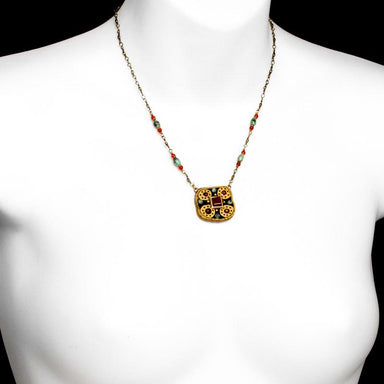 Michal Golan Jewelry Michal Golan Earth Medium Soft Square Necklace