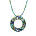 Michal Golan Jewelry Michal Golan Emerald Open Circle Pendant Necklace
