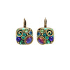 Michal Golan Jewelry Michal Golan Emerald Square Lever Back Earrings