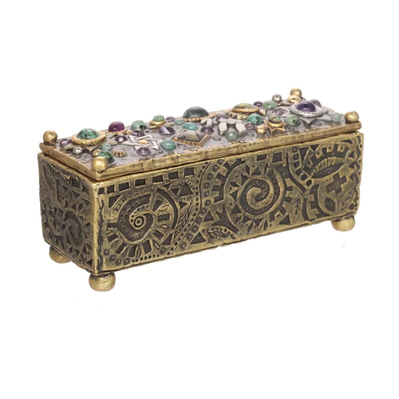 Michal Golan Gemstone Judaica Jewelry Box
