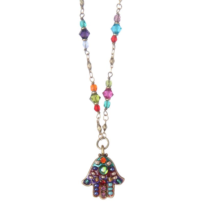 Michal Golan Jewelry Michal Golan Multi Bright Hamsa Necklace