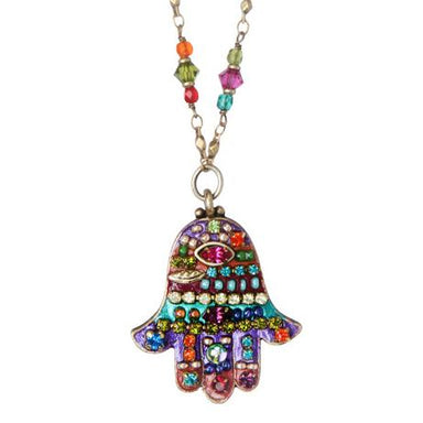 Michal Golan Jewelry Michal Golan Multi-Bright Hamsa Necklace
