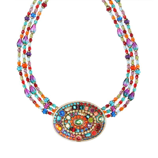 Michal Golan Jewelry Michal Golan Multi-Bright Layered Oval Necklace