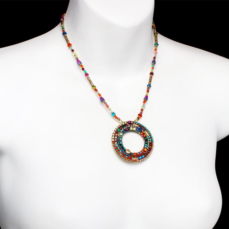 Michal Golan Jewelry Michal Golan Multi-Bright Open Circle Necklace