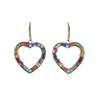 Michal Golan Jewelry Michal Golan Multi-Bright Open Heart Earrings