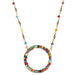 Michal Golan Jewelry Michal Golan Multi Bright Thin Open Circle Necklace
