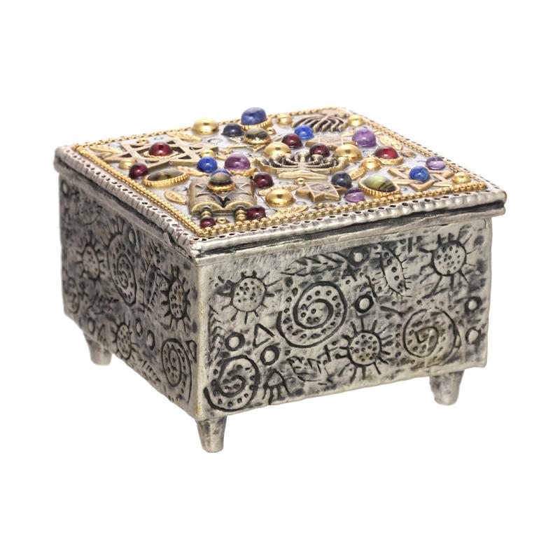 Michal Golan Multicolor Judaica Jewelry Box