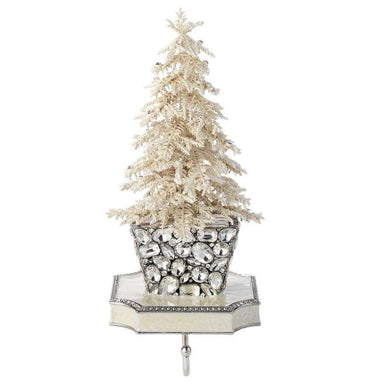 Olivia Riegel Giftware Olivia Riegel Flocked Crystal Tree Stocking Holder
