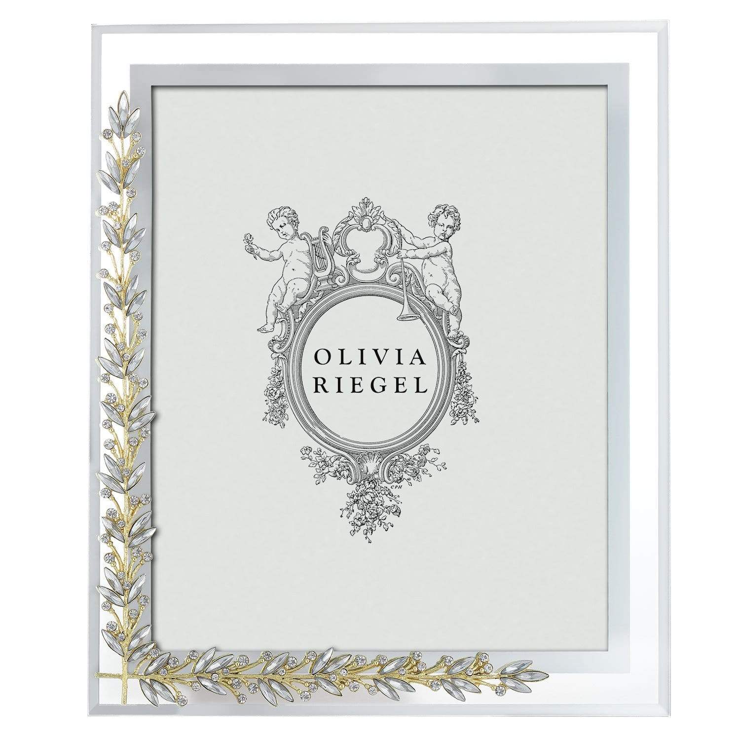 Olivia Riegel Picture Frames Olivia Riegel Gold & Silver Laurel 8" x 10" Frame