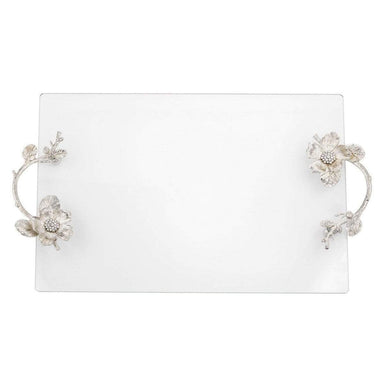 Olivia Riegel Giftware Olivia Riegel Silver Botanica Glass Tray