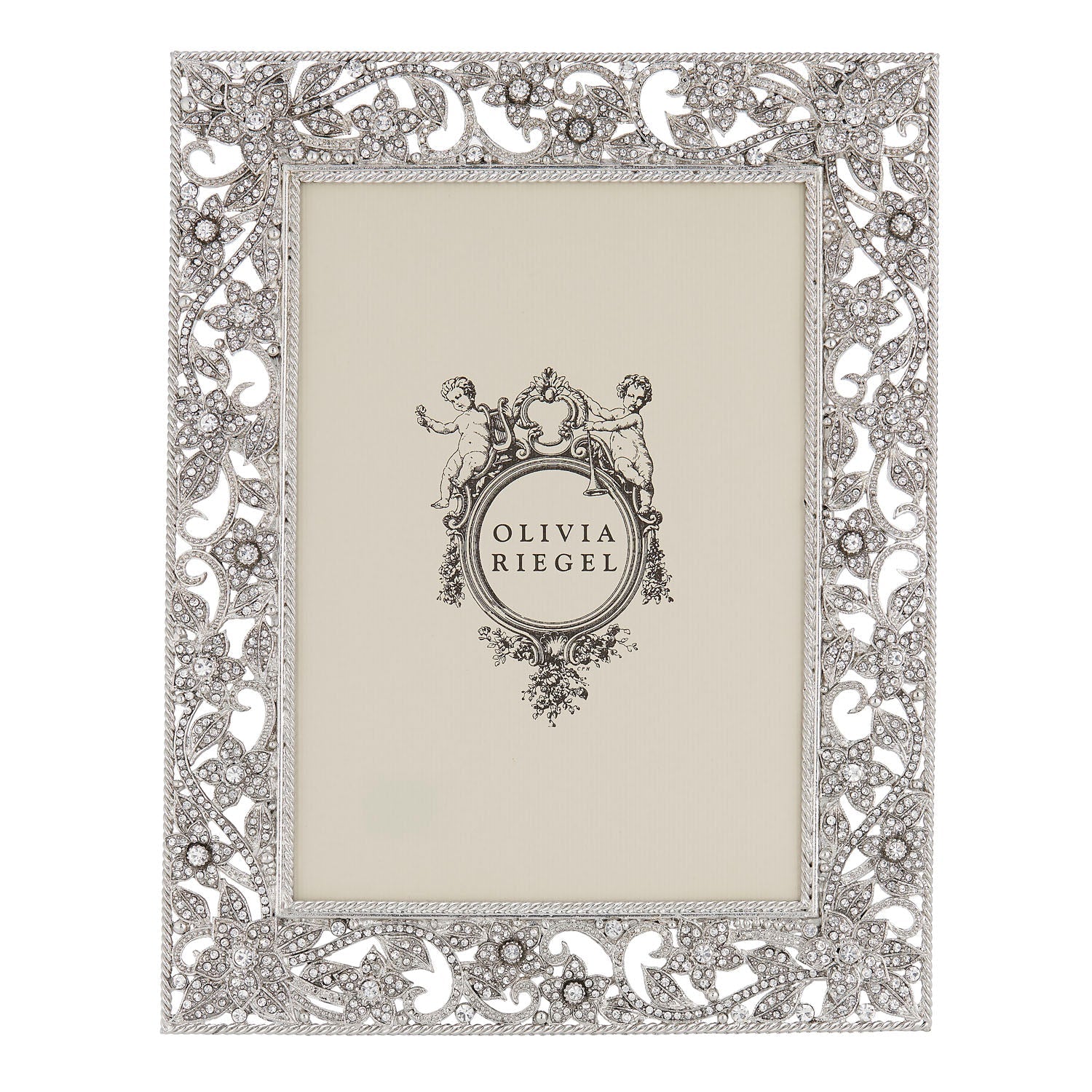 Olivia Riegel Picture Frames Olivia Riegel Silver Flora 5" x 7" Frame