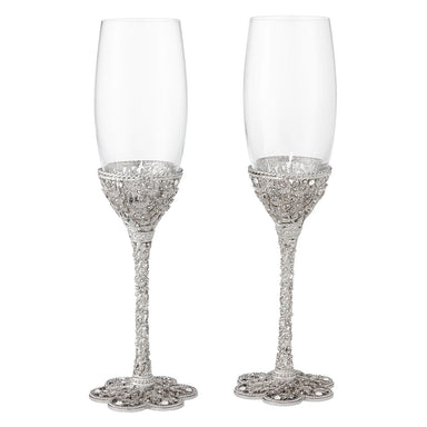Olivia Riegel Giftware Olivia Riegel Silver Florence Flute (Set of 2)