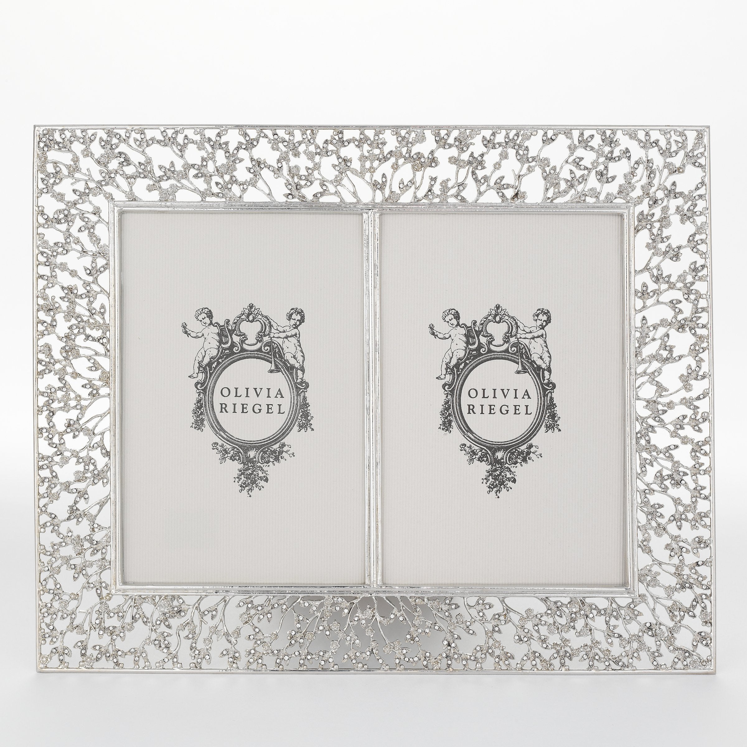 Olivia Riegel Picture Frames Olivia Riegel Silver Isadora 4" x 6" Double Frame