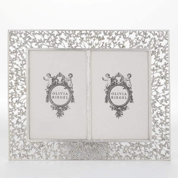 Olivia Riegel Picture Frames Olivia Riegel Silver Isadora 4" x 6" Double Frame