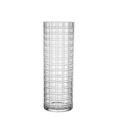 Orrefors Art Glass Orrefors Cut In Number Checker Vase Large