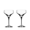 Orrefors Art Glass Orrefors Metopol Coupe (pair)