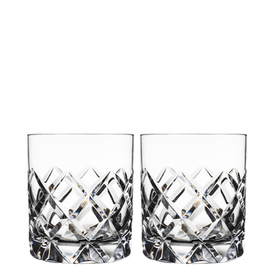 Orrefors Art Glass Orrefors Sofiero Double Old Fashioned Pair