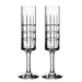 Orrefors Art Glass Orrefors Street Champagne Pair