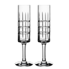 Orrefors Art Glass Orrefors Street Champagne Pair
