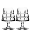 Orrefors Art Glass Orrefors Street Cognac (pair)