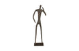 Phillips Collection Home Phillips Collection Abstract Figure on Metal Base, Bronze Finish, Elbow Bent