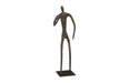 Phillips Collection Home Phillips Collection Abstract Figure on Metal Base, Bronze Finish, Elbow Bent