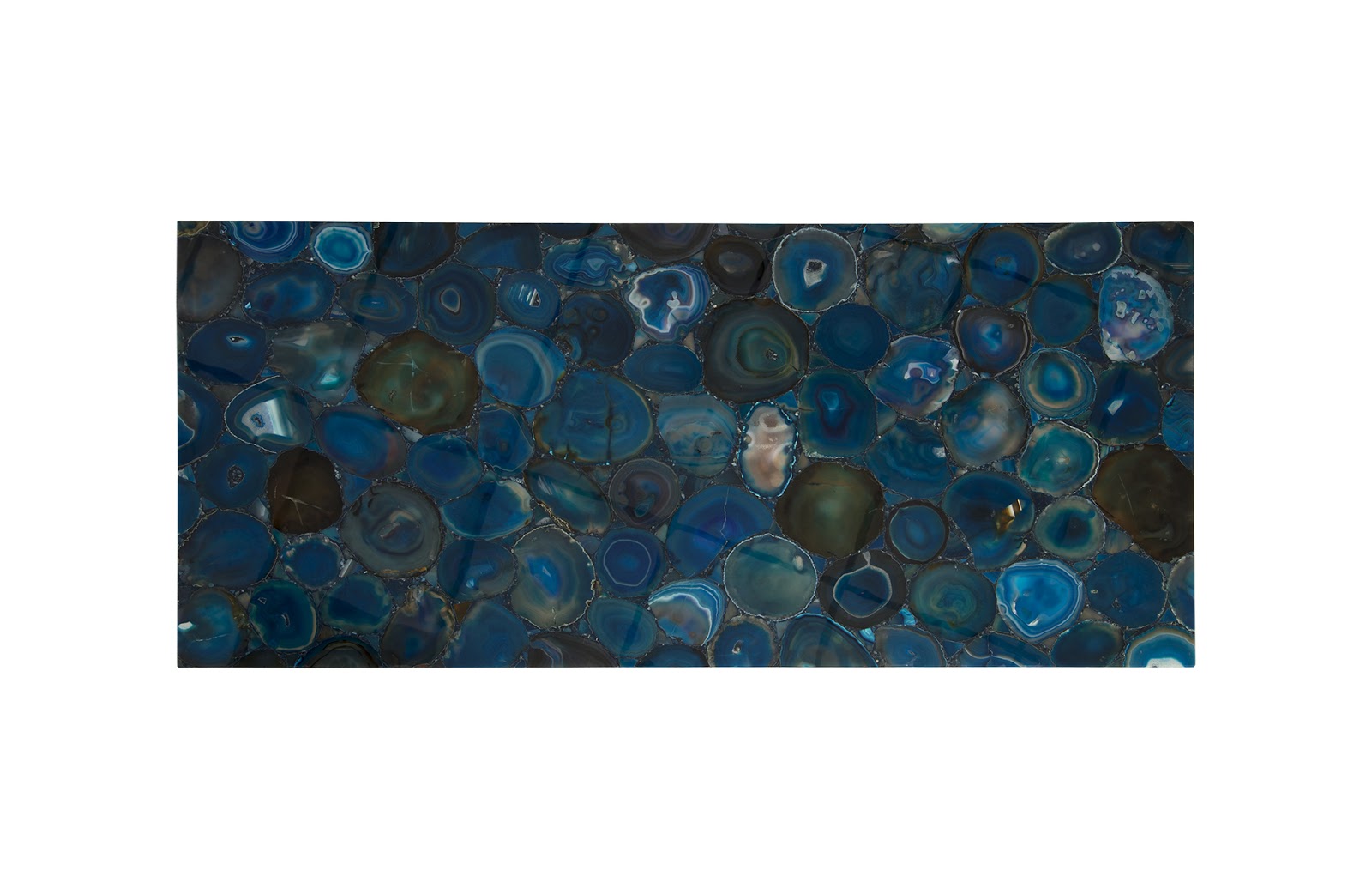 Phillips Collection Home Oversized LTL - Rate to be Quoted Phillips Collection Agate Coffee Table, Stainless Steel Base