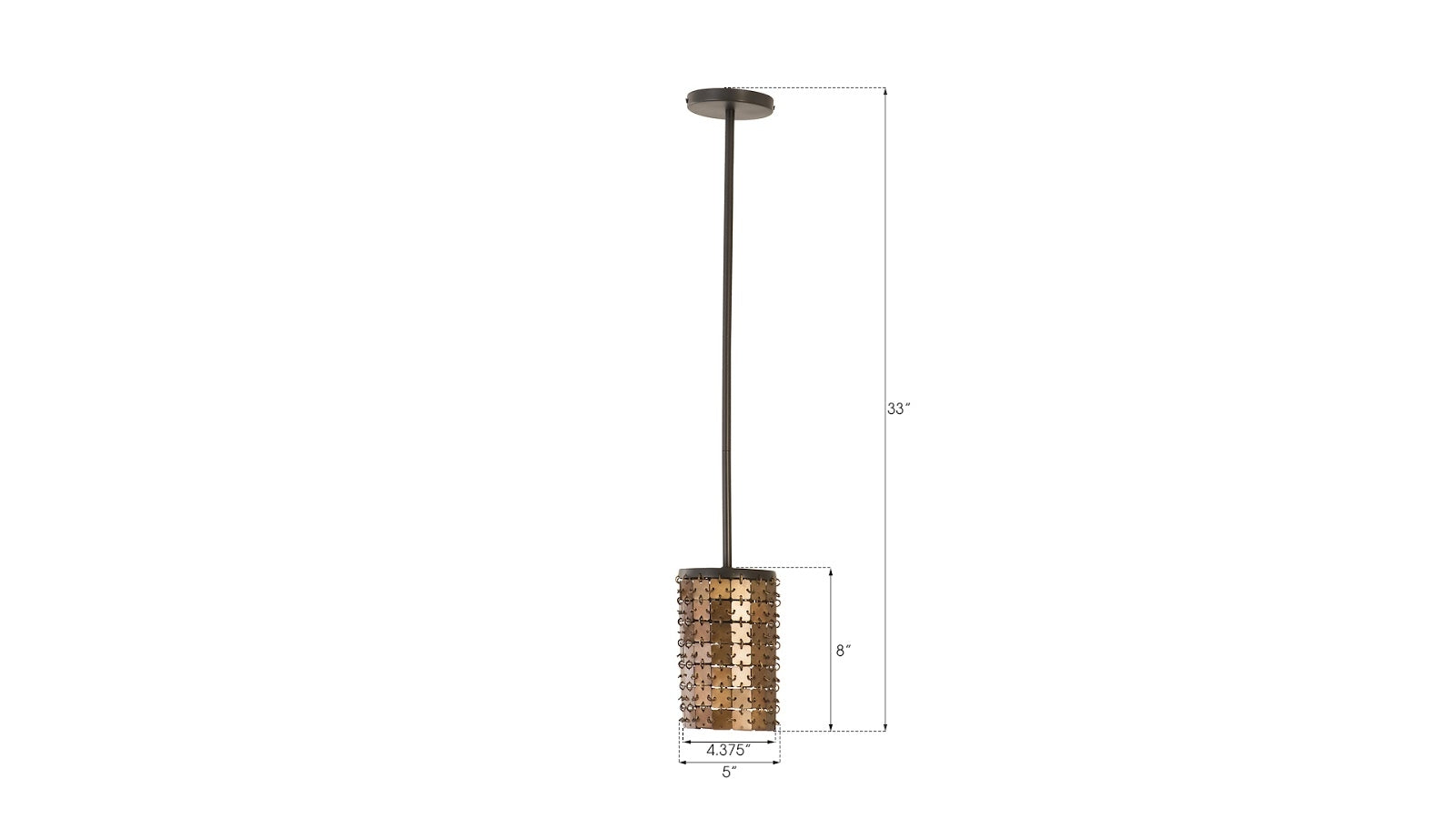 Phillips Collection Home Phillips Collection Armor Pendant Lamp, Brass