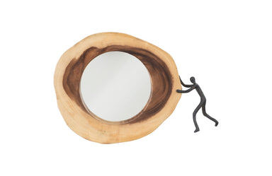 Phillips Collection Home Phillips Collection Atlas Crosscut Mirror, Small, Right Side Full Body