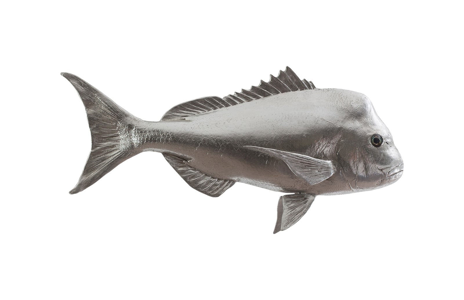 Phillips Collection Home Phillips Collection Australian Snapper Fish Wall Sculpture, Resin, Silver Leaf