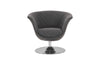 Phillips Collection Home Oversized LTL - Rate to be Quoted Phillips Collection Autumn Swivel Chair, Vintage Dark Gray