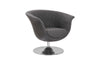 Phillips Collection Home Oversized LTL - Rate to be Quoted Phillips Collection Autumn Swivel Chair, Vintage Dark Gray