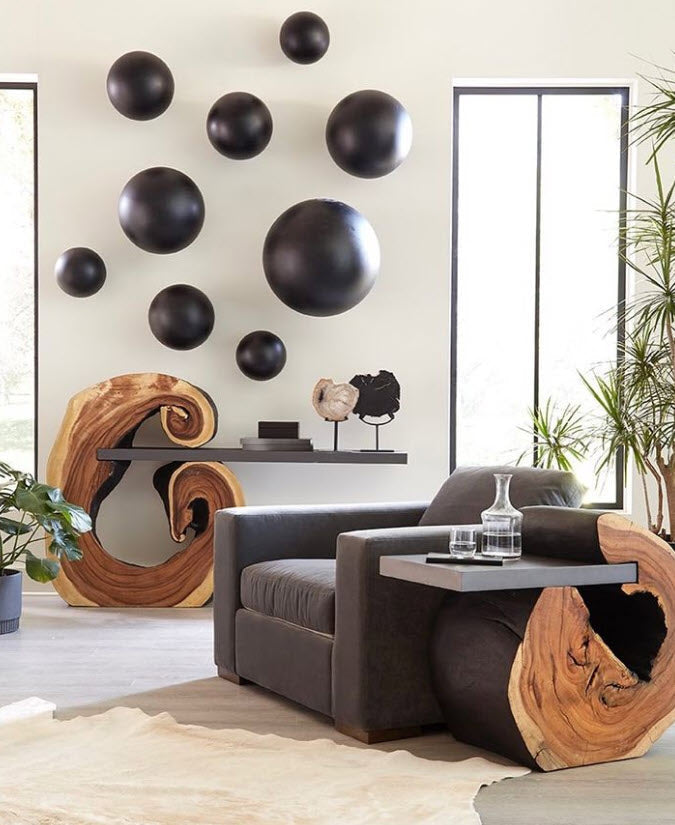 Phillips Collection Home Phillips Collection Ball on the Wall, Medium, Matte Black