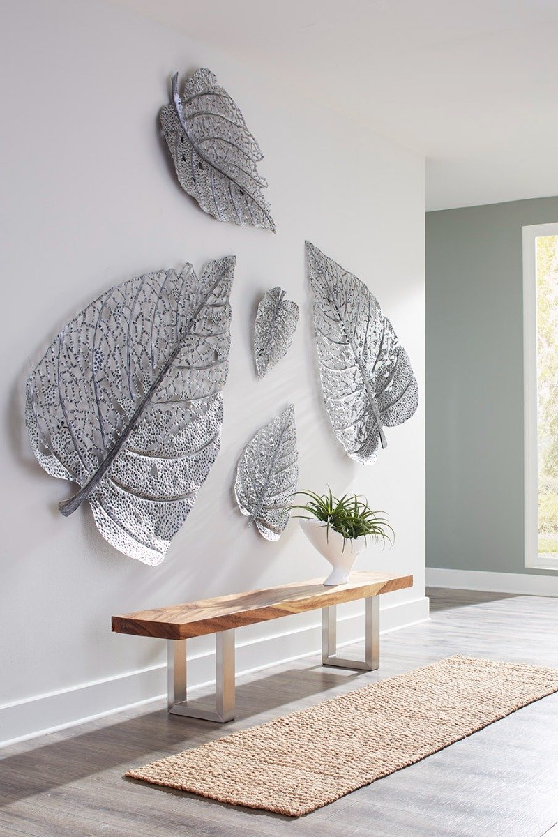 Phillips Collection Home Phillips Collection Birch Leaf Wall Art, Silver, XS