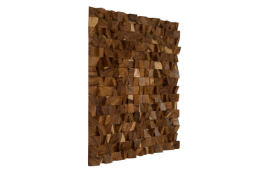 Phillips Collection Home Oversized LTL - Rate to be Quoted Phillips Collection Blocks Wall Art, Chamcha Wood, Natural, LG