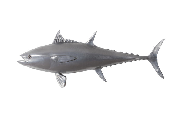 Phillips Collection Home Phillips Collection Bluefin Tuna Fish Wall Sculpture, Resin, Polished Aluminum Finish
