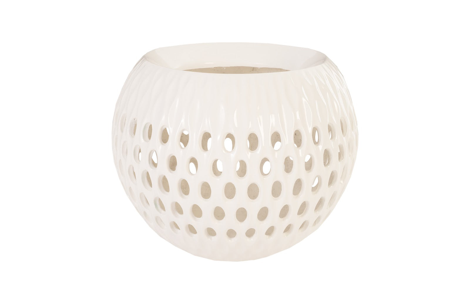 Phillips Collection Home Phillips Collection Breathe Planter, Gel Coat White