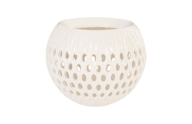 Phillips Collection Home Phillips Collection Breathe Planter, Gel Coat White