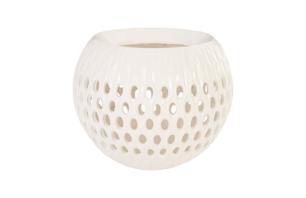Phillips Collection Home Phillips Collection Breathe Planter, Gel Coat White