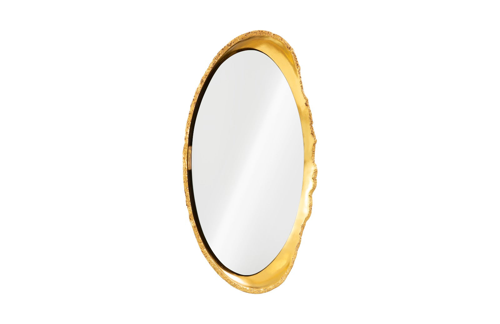 Phillips Collection Home Oversized LTL - Rate to be Quoted Phillips Collection Broken Egg Mirror, White and Gold Leaf