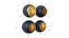 Phillips Collection Home Phillips Collection Broken Egg Wall Art, Black and Gold Leaf, Set of 4