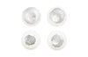 Phillips Collection Home Phillips Collection Broken Egg Wall Art, White and Silver Leaf, Set of 4