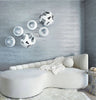 Phillips Collection Home Phillips Collection Broken Egg Wall Art, White and Silver Leaf, Set of 4
