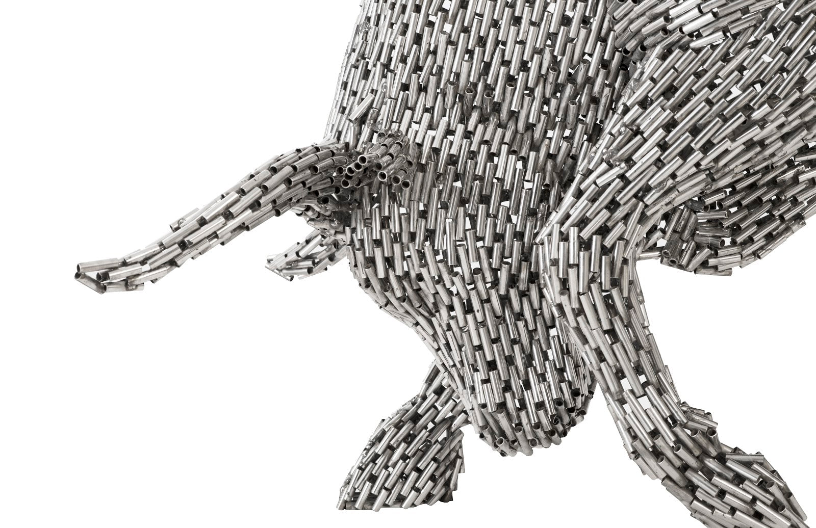 Phillips Collection Home Oversized LTL - Rate to be Quoted Phillips Collection Bull Pipe Sculpture, Stainless Steel