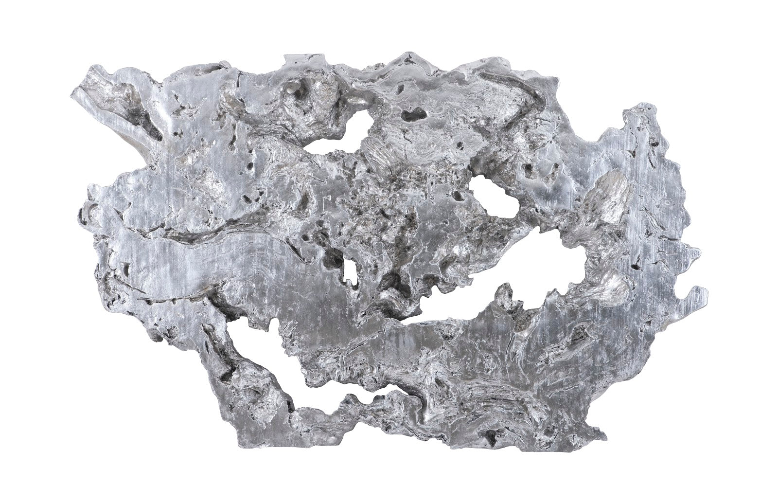Phillips Collection Home Oversized LTL - Rate to be Quoted Phillips Collection Burled Root Wall Art, Large, Silver Leaf
