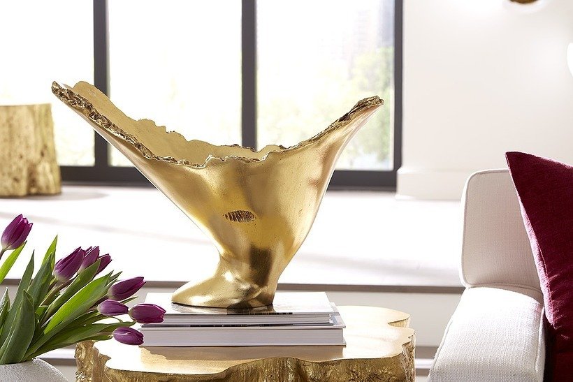 Phillips Collection Home Phillips Collection Burled Vase, Gold Leaf