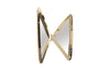 Phillips Collection Home Phillips Collection Butterfly Mirror, Plated Brass Finish